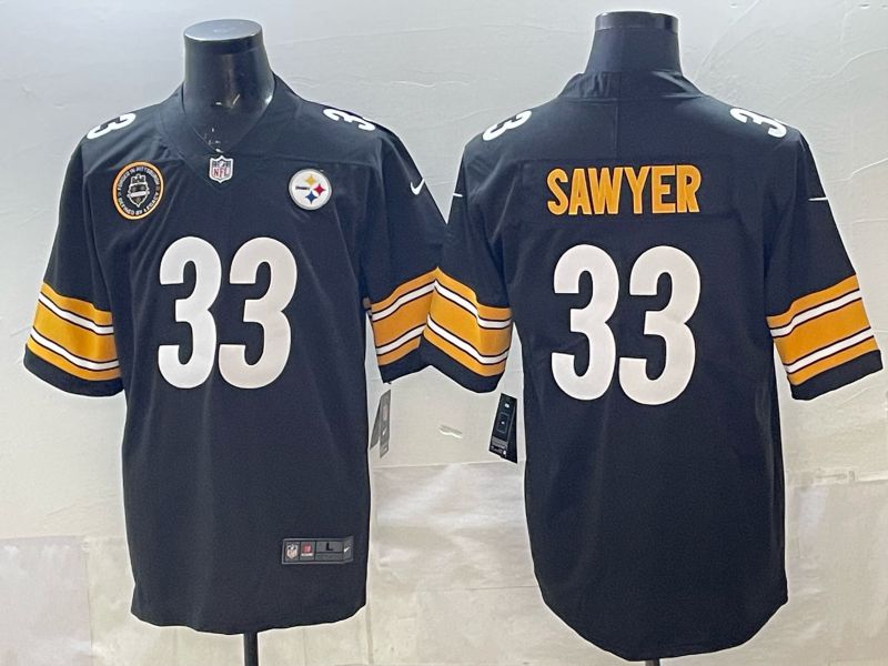 Men 2026 Pittsburgh Steelers #33 Sawyer Black Nike Limited NFL Jersey 02->pittsburgh steelers->NFL Jersey